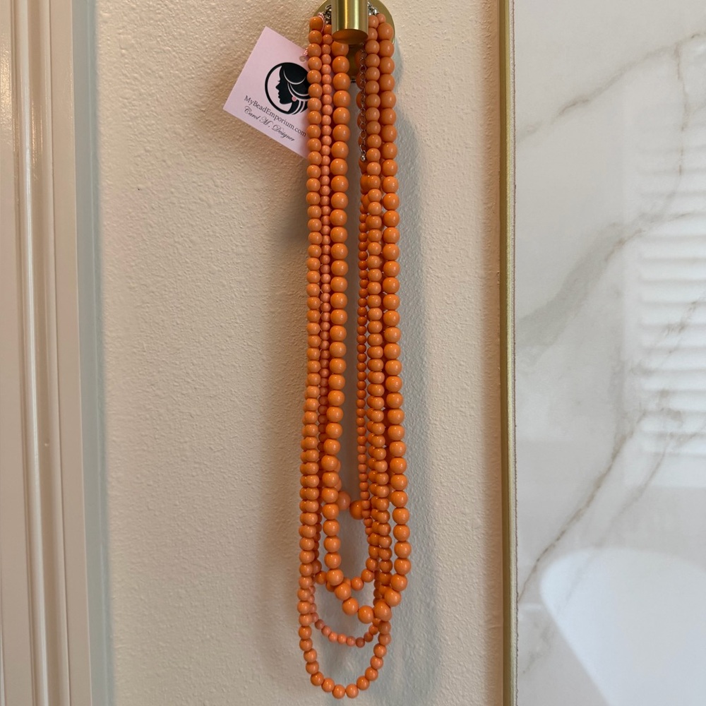 Layered Beaded Necklace, New Necklace, Statement Necklace. NEVER WORN